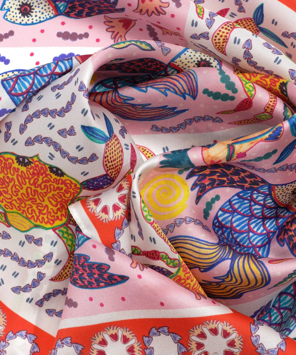 Nautical Design Daily Silk Bandana