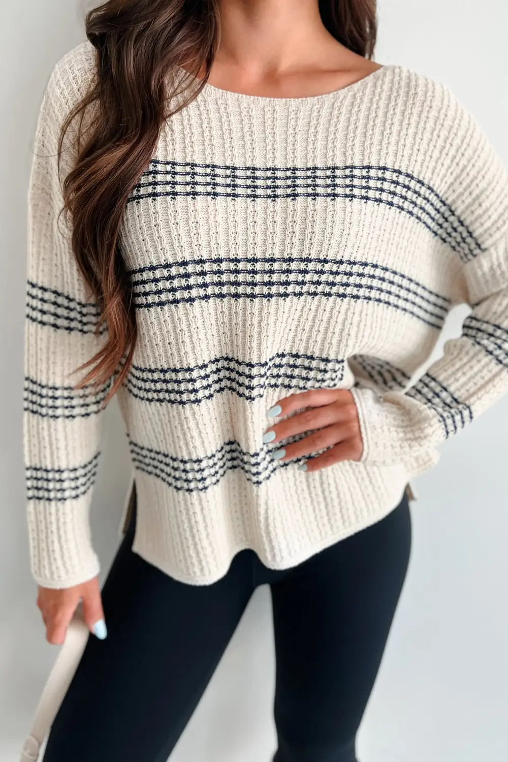 Casual And Simple Striped Sweater