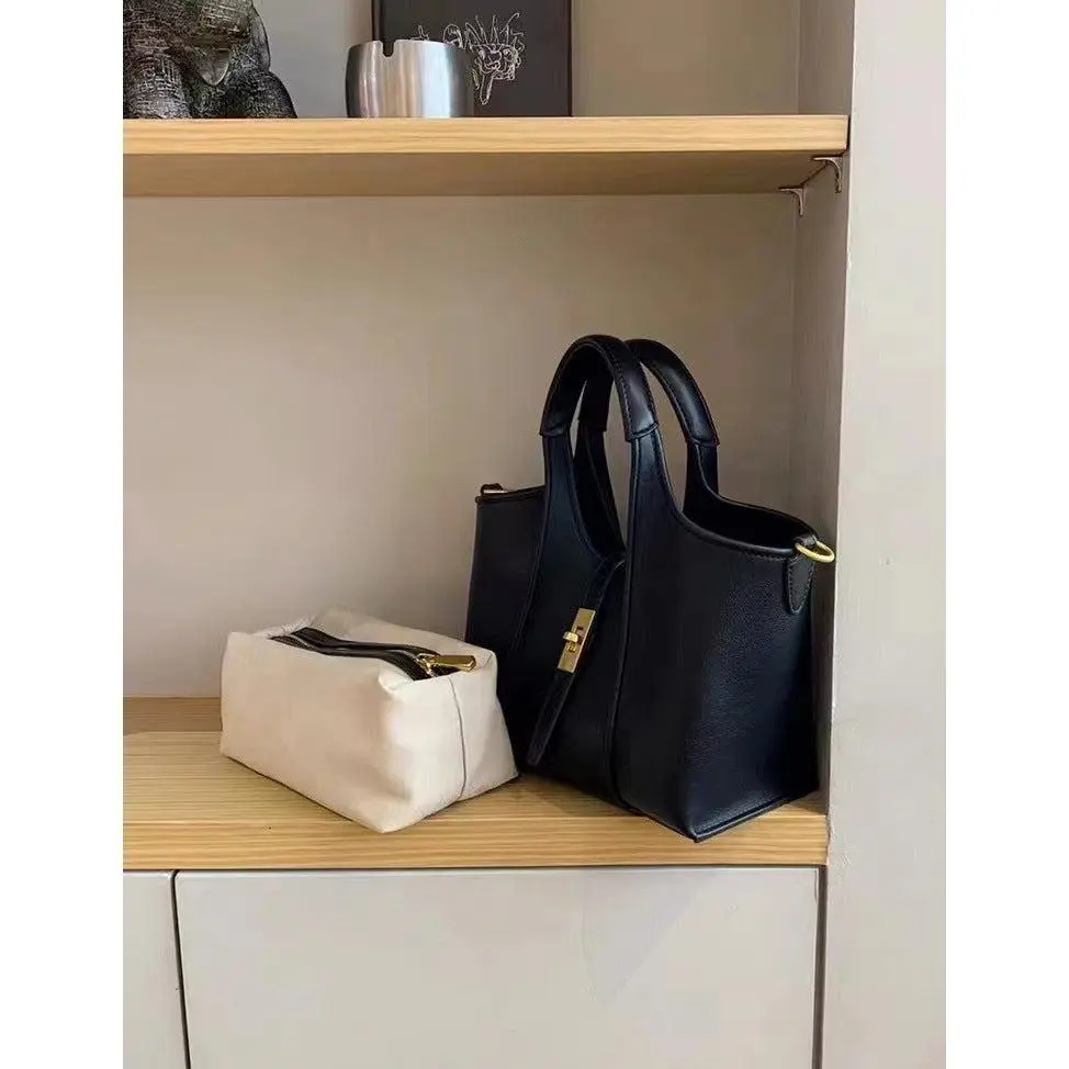 Roomy Canvas Bucket Bag