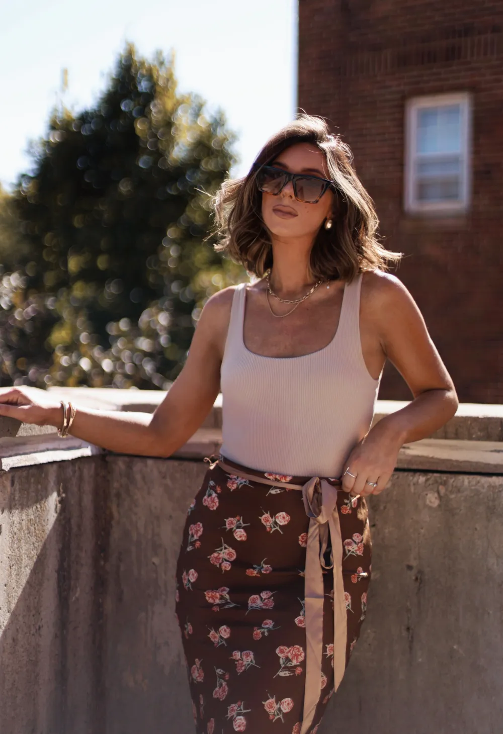 Chestnut Flora Skirt