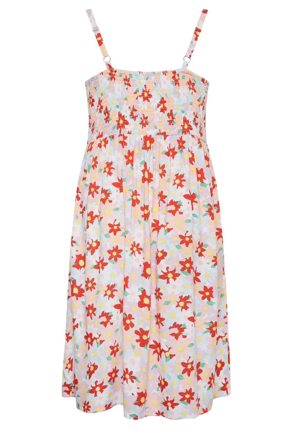 YOURS Curve White Floral Print Sundress