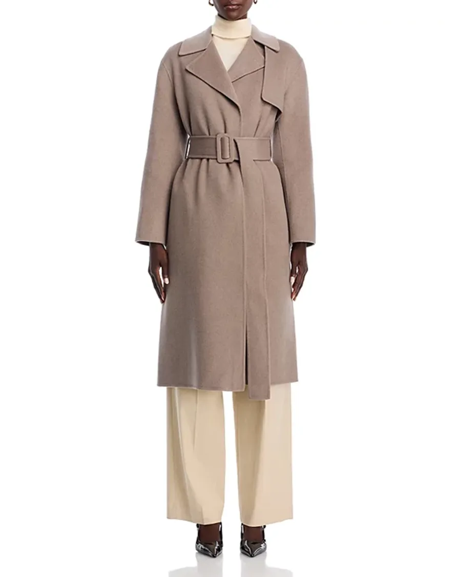 Cashmere Wrap Trench Coat