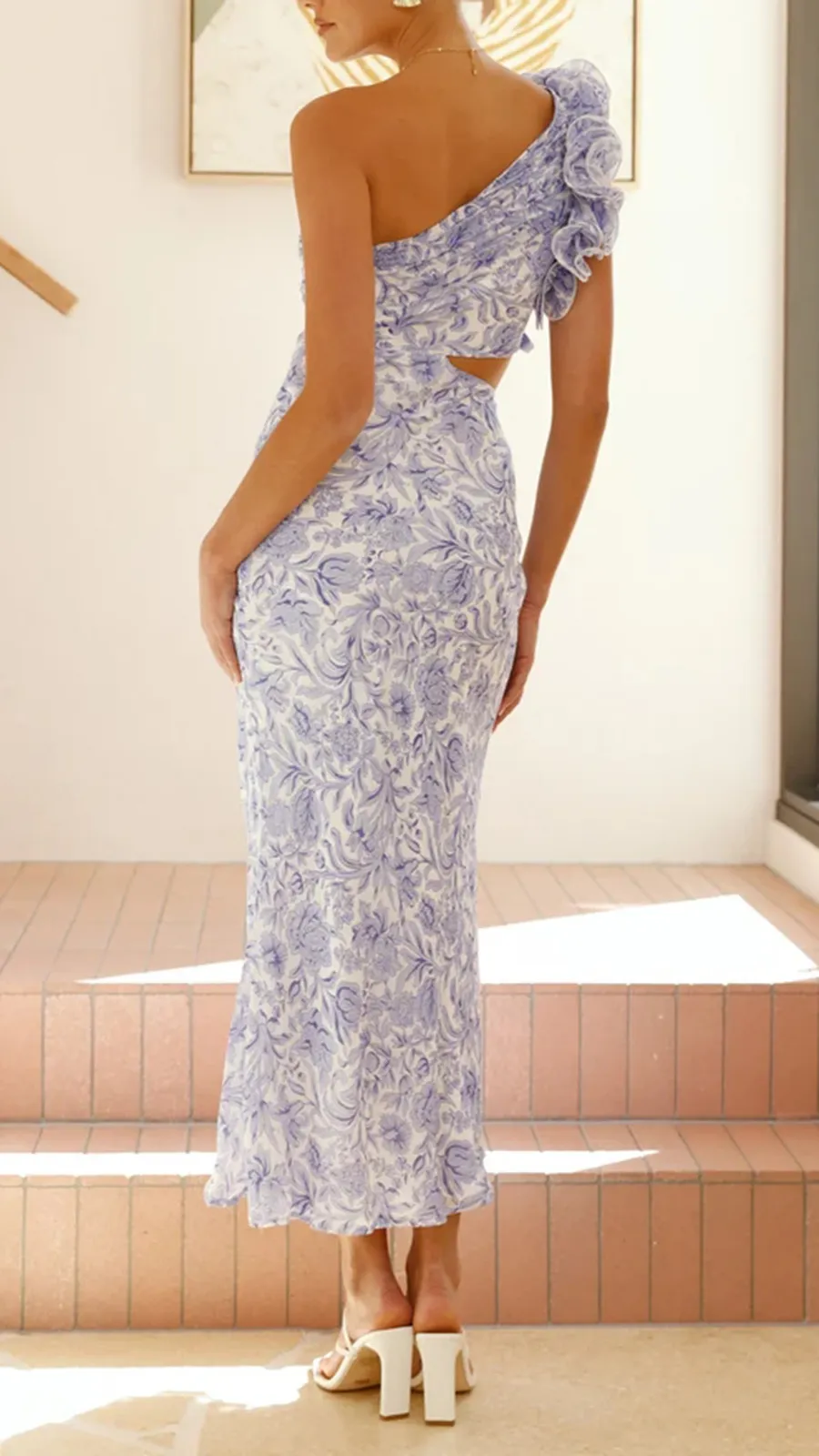 Side Cut Out Design Maxi Dress