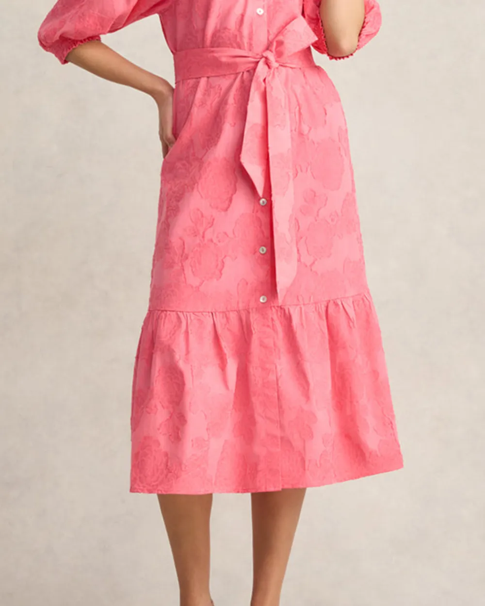 Smock Detail Cotton Dress