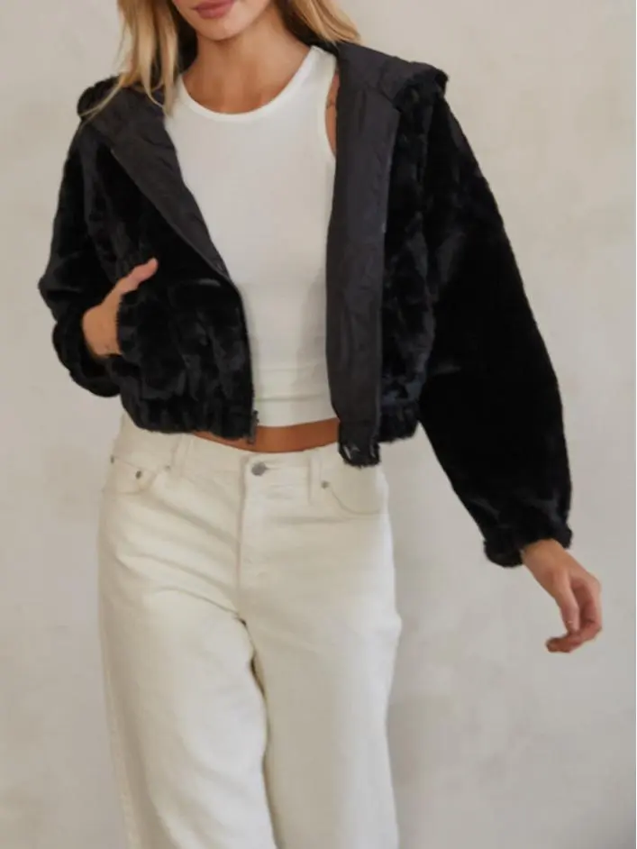 Amelia Reversible Faux Fur Jacket