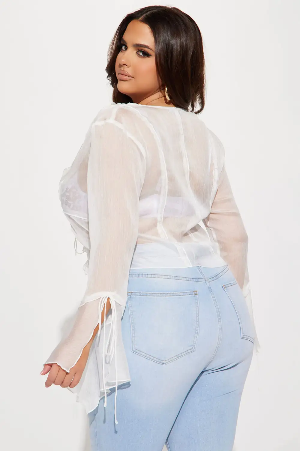 Sweet Sensation Ruffle Blouse - White