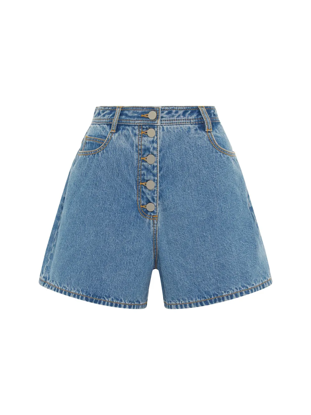 Casual Style Light Indigo Denim Short