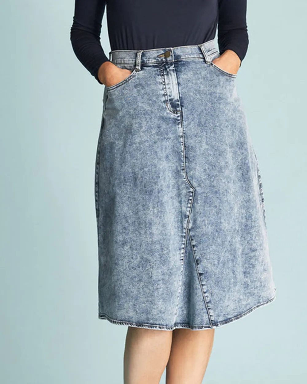 A-Line Denim Skirt
