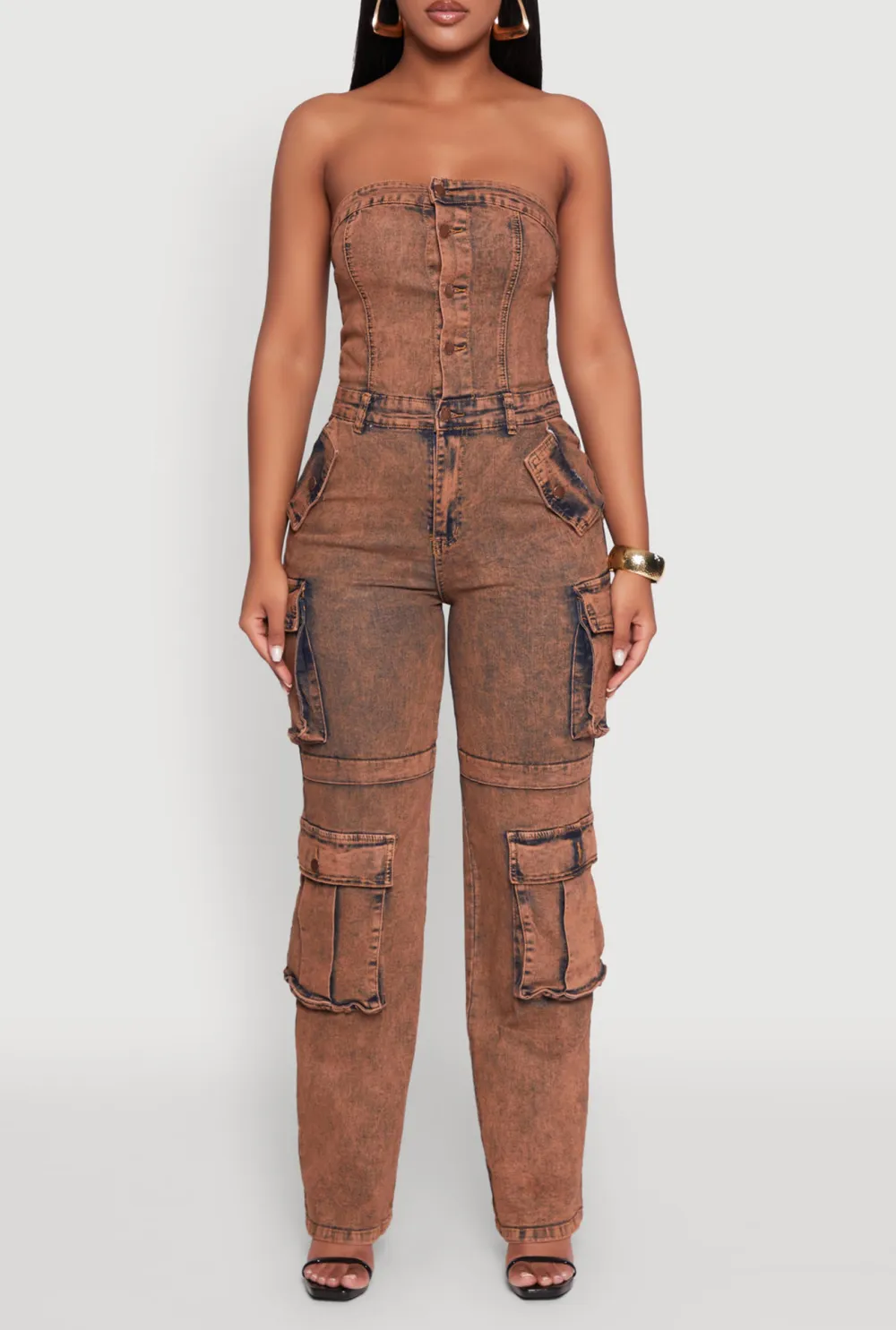 Cowboy Strapless Jumpsuit