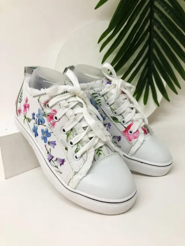 Fashion Floral Ultralight Breathable Sports Canvas Shoes