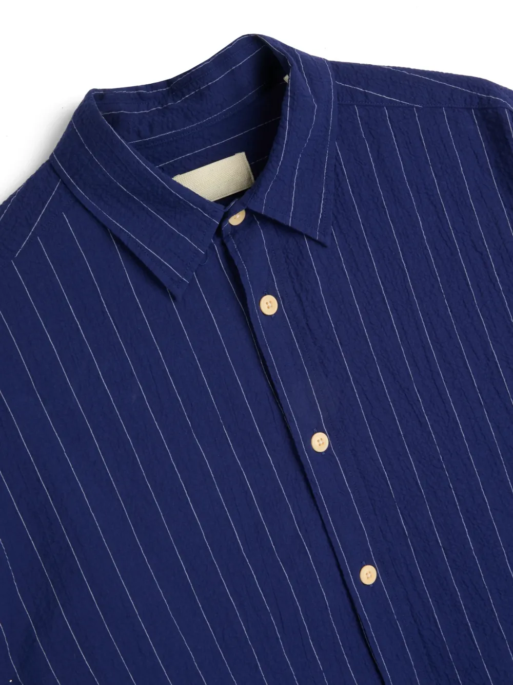 Patterson Blue Oversized Striped Cotton Shirt