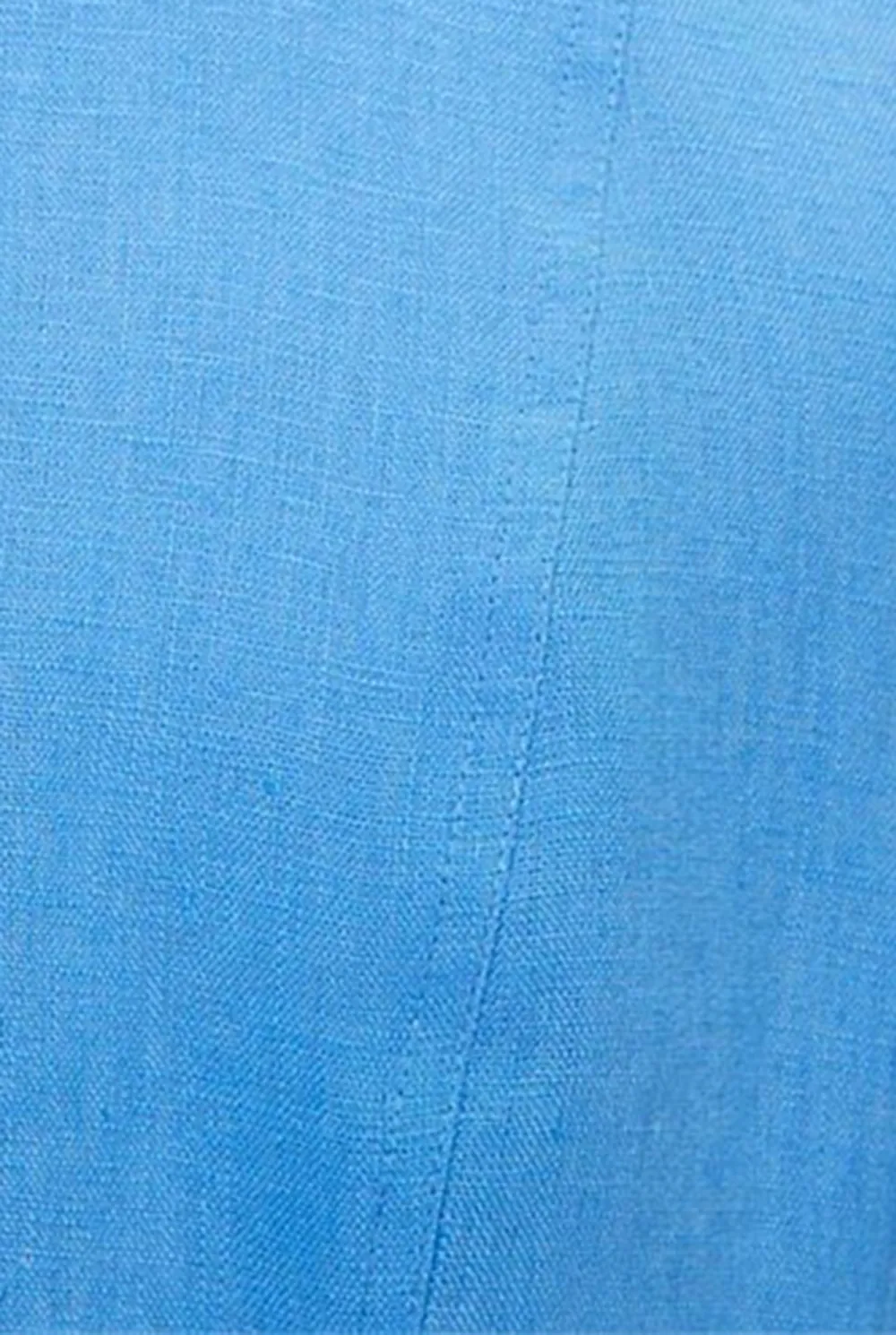 Flax Texture Blue Mini Dress