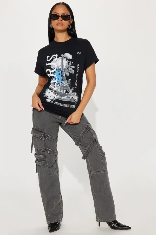 Pardon My French Paris Tee - Black