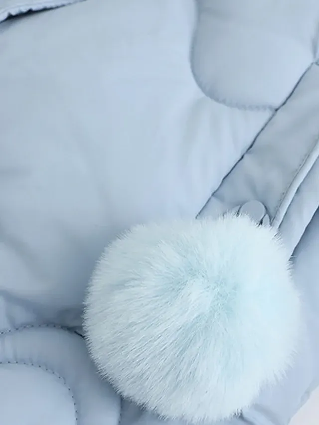 Women's Parka Puffer Jacket Winter Coat Zip up Hooded Coat with Fur Collar Drawstring Thermal Warm Heated Coat Removable Hood Fall Outerwear with Pockets Warm Classic Long Sleeve Light Blue Pink Black