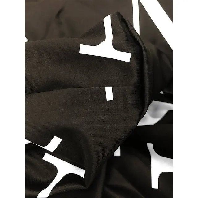 Women's Letter Print Lounge Sets Sweatsuit 2 Pcs  Crew Neck Long Sleeve Tops & Slim Pants Outfits Sport Comfort Home Street Vacation Polyester Off Shoulder Fall Winter S 2XL Black White