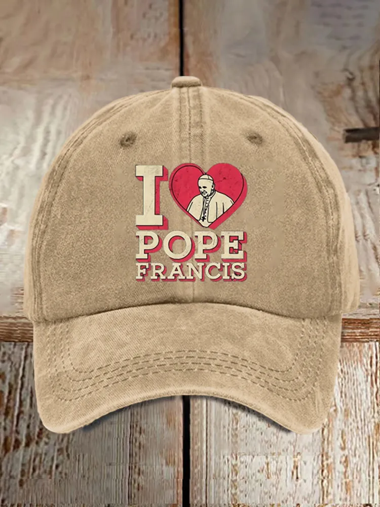 Men And Women's I Love PF Washed Baseball Cap