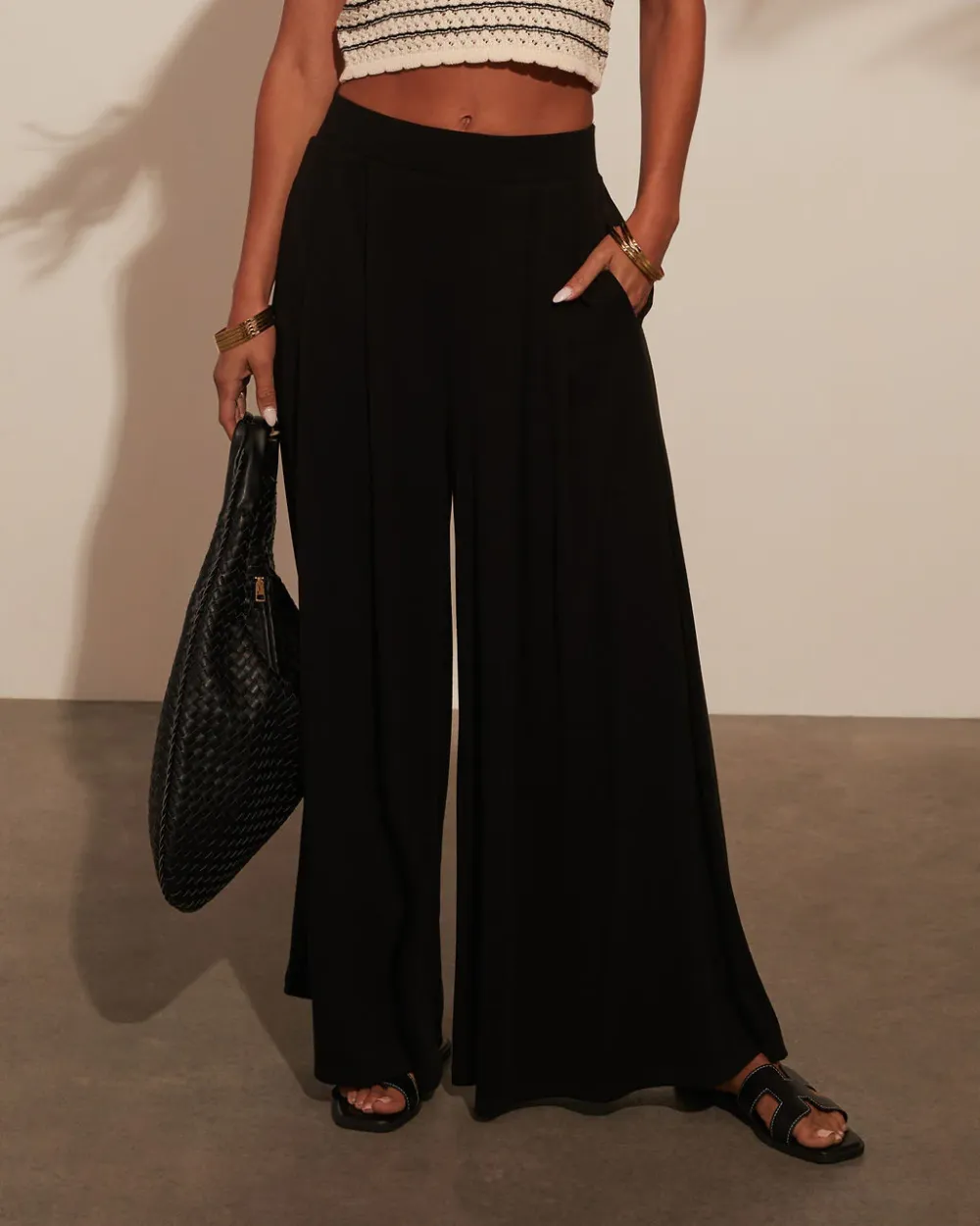 High Waisted Wide Leg Pants