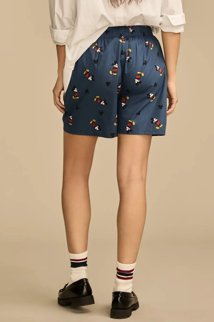 Elastic Waist Mickey Friends Printed Short