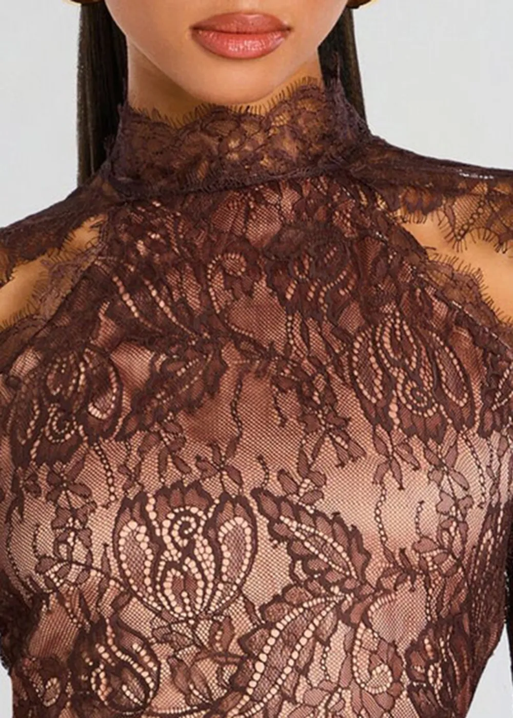 Lace Long Sleeve Dress