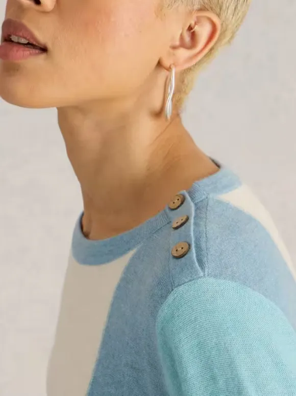 Crew Neck Colourblock Jumper