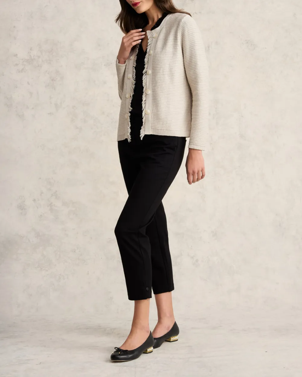 Fringe Linen Cardigan