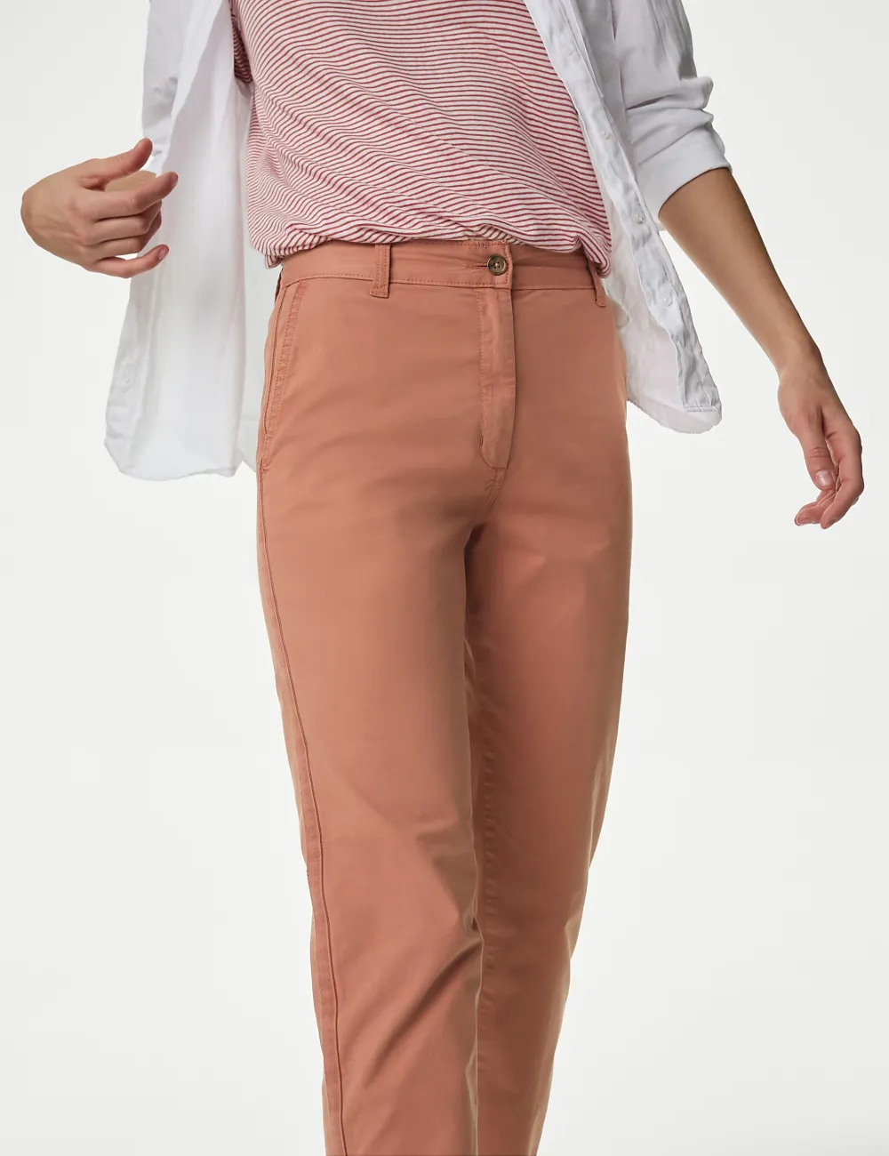 Cotton Rich Tea Dyed Slim Fit Chinos Grey
