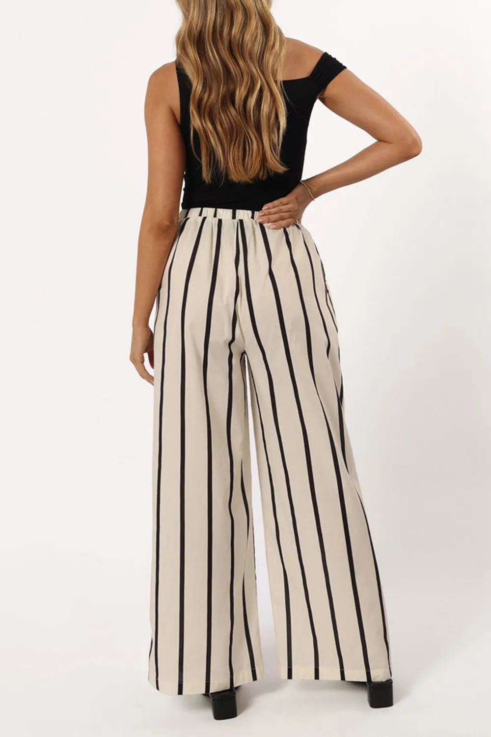 LEISURE CREAM STRIPE PANT
