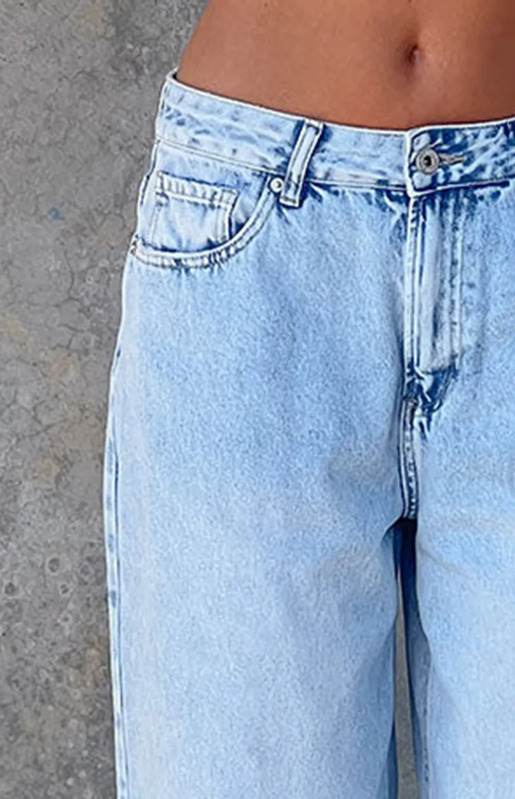 Light Wash Baggy Boyfriend Jeans