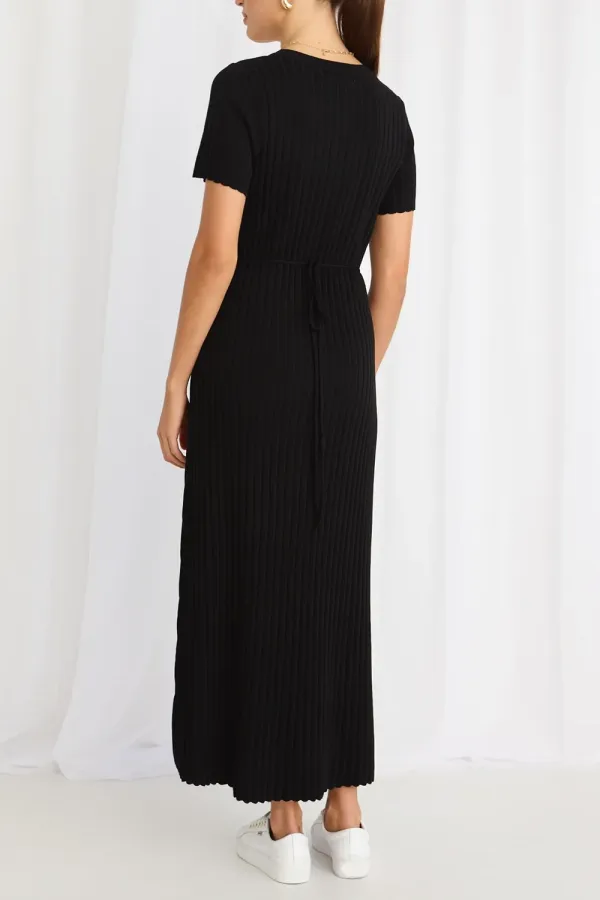 Crew - Neck Ribbed Maxi Dress