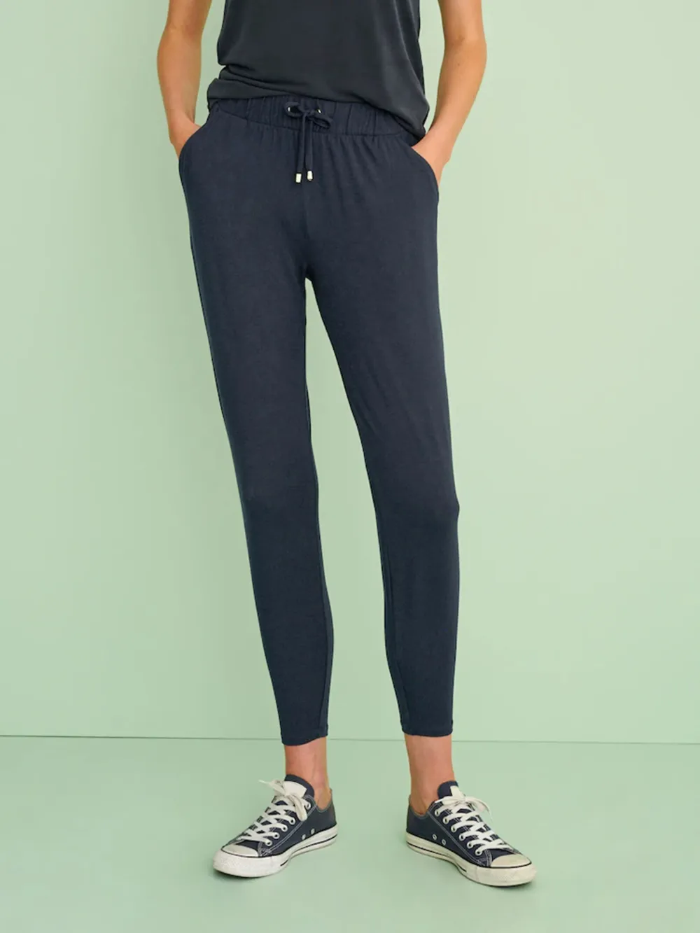 Solid Color Sports Pants For Everyday Wear