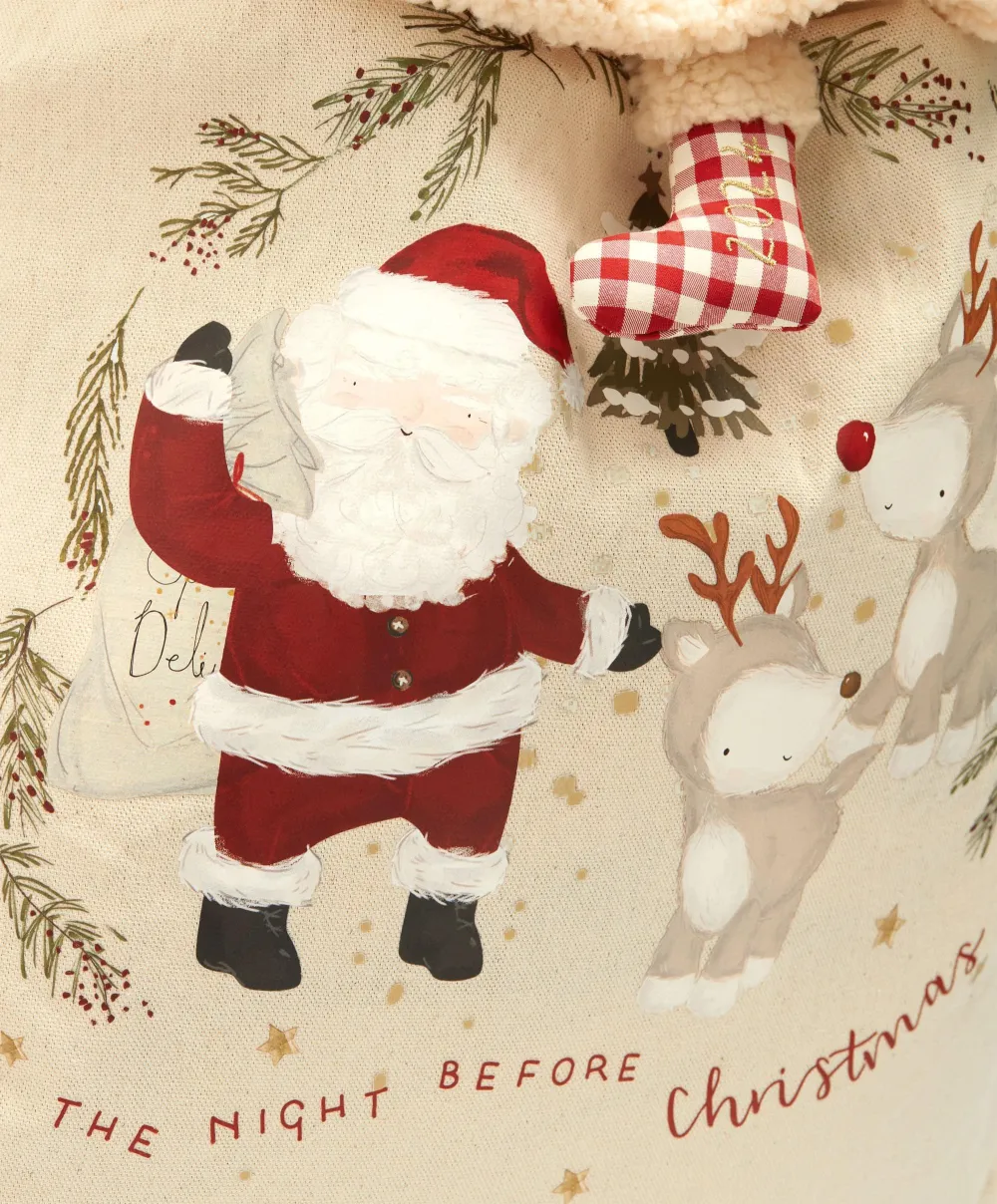 Large Calico Sack - 2024