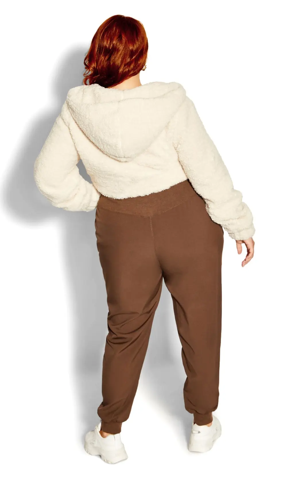 Evans Cream Fluffy Jacket