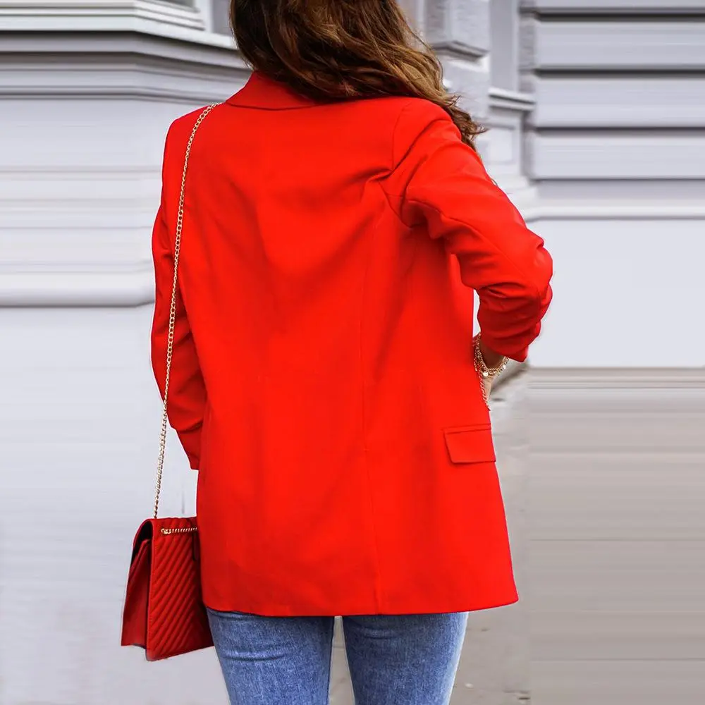 Casual Solid Color Slim Coats