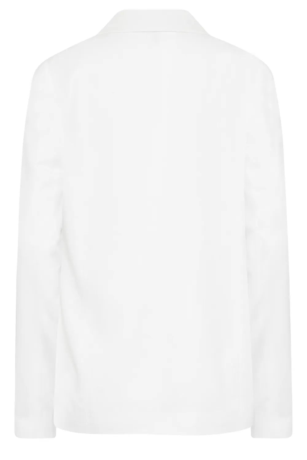 LTS Tall White Linen Blazer Jacket