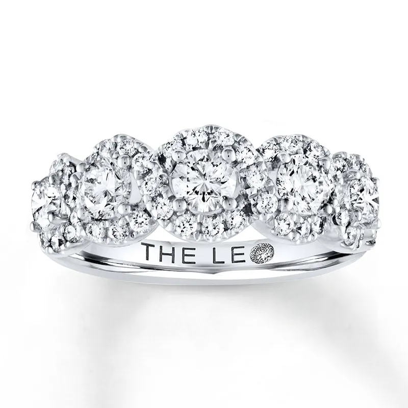 THE LEO Diamond Ring 1-1/2 ct tw Round-cut 14K White Gold