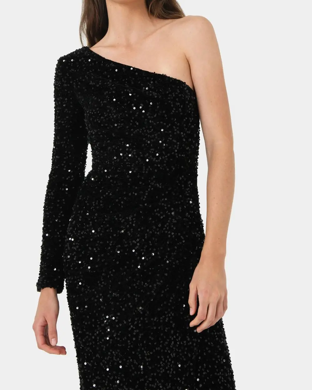 One Shoulder Sequin Dress
