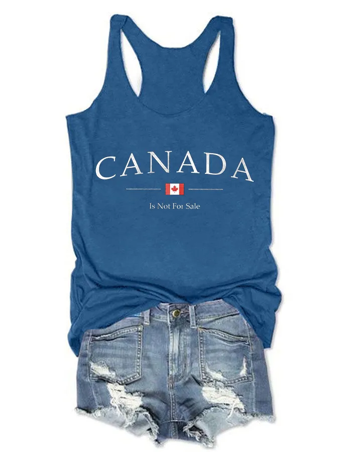 Women's Canada Is Not For Sale Crew Neck Vest