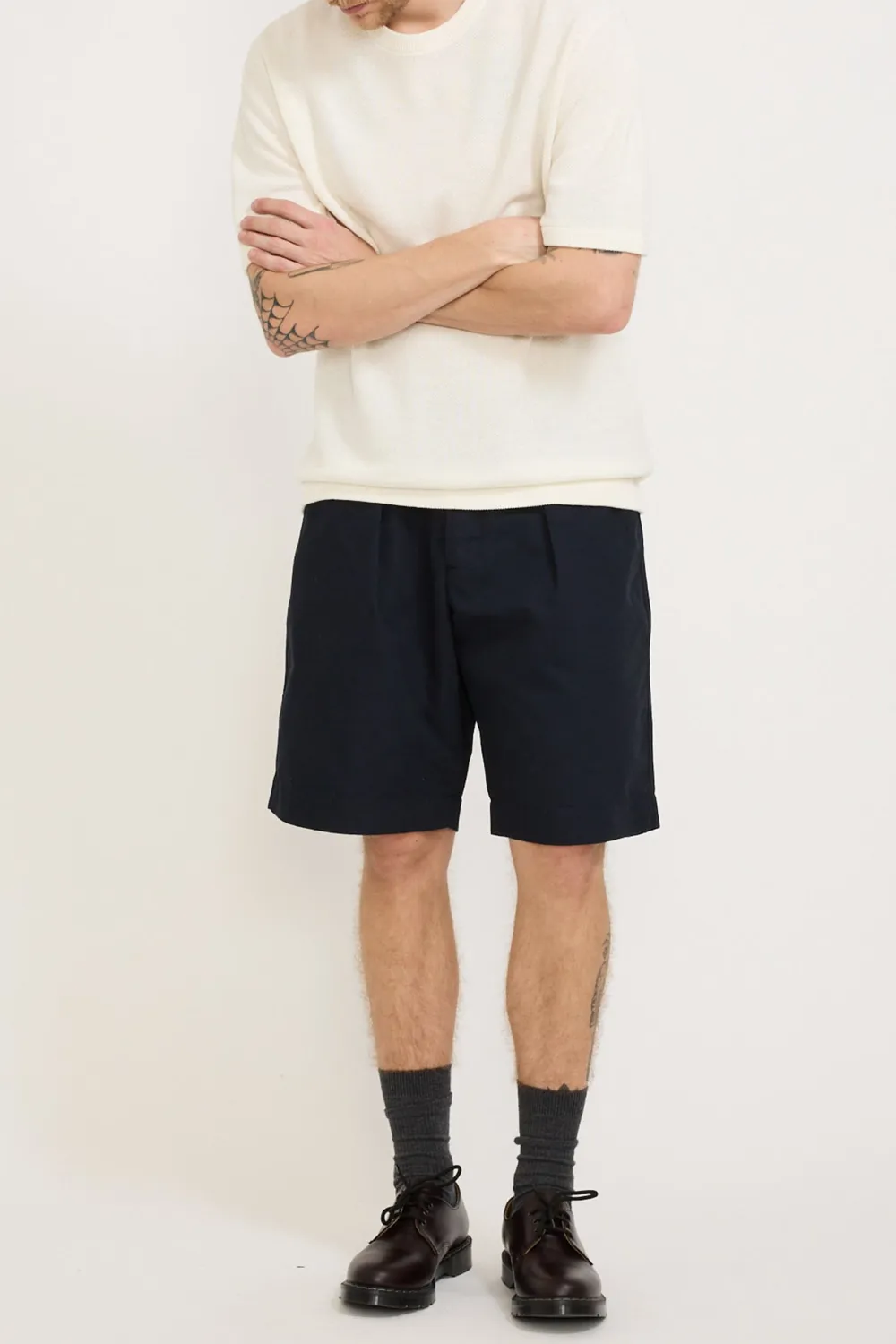 Pique Short Sleeve Knit Cream