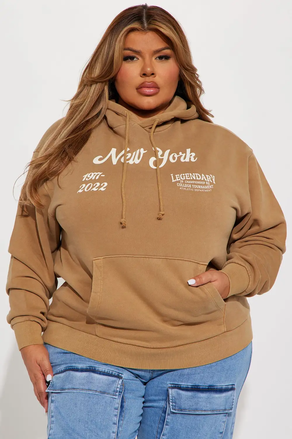 New York Baby Graphic Hoodie - Taupe