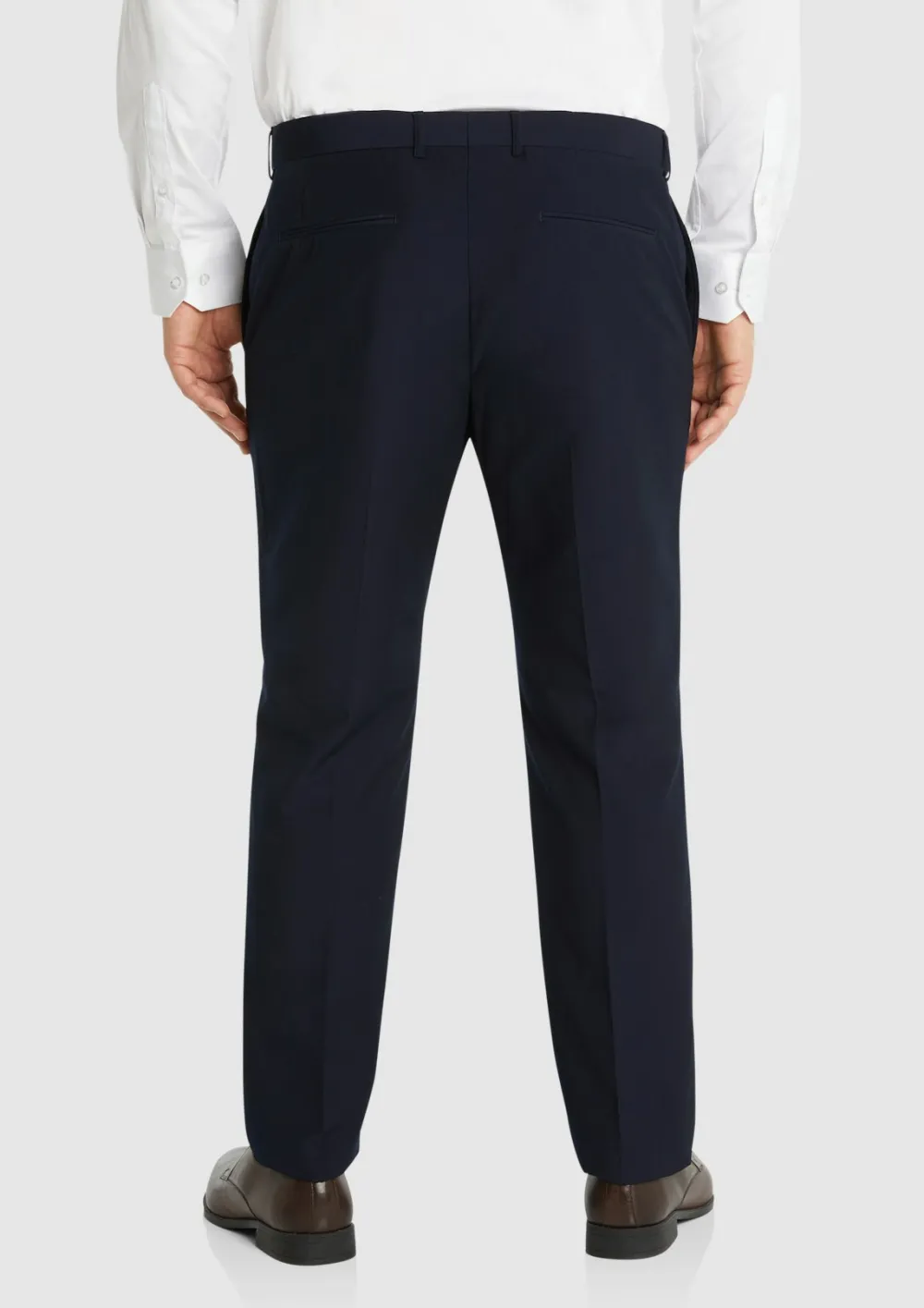 NAVY SLIM ELASTIC PANT