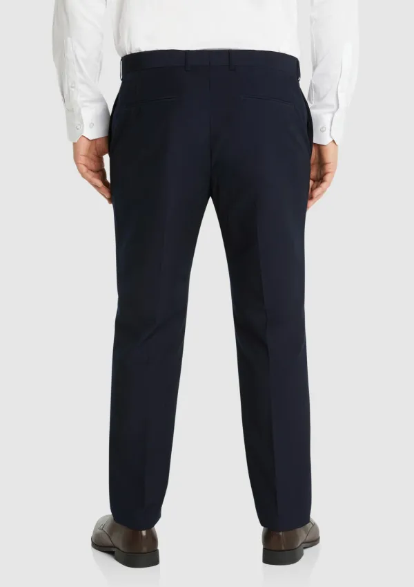NAVY SLIM ELASTIC PANT
