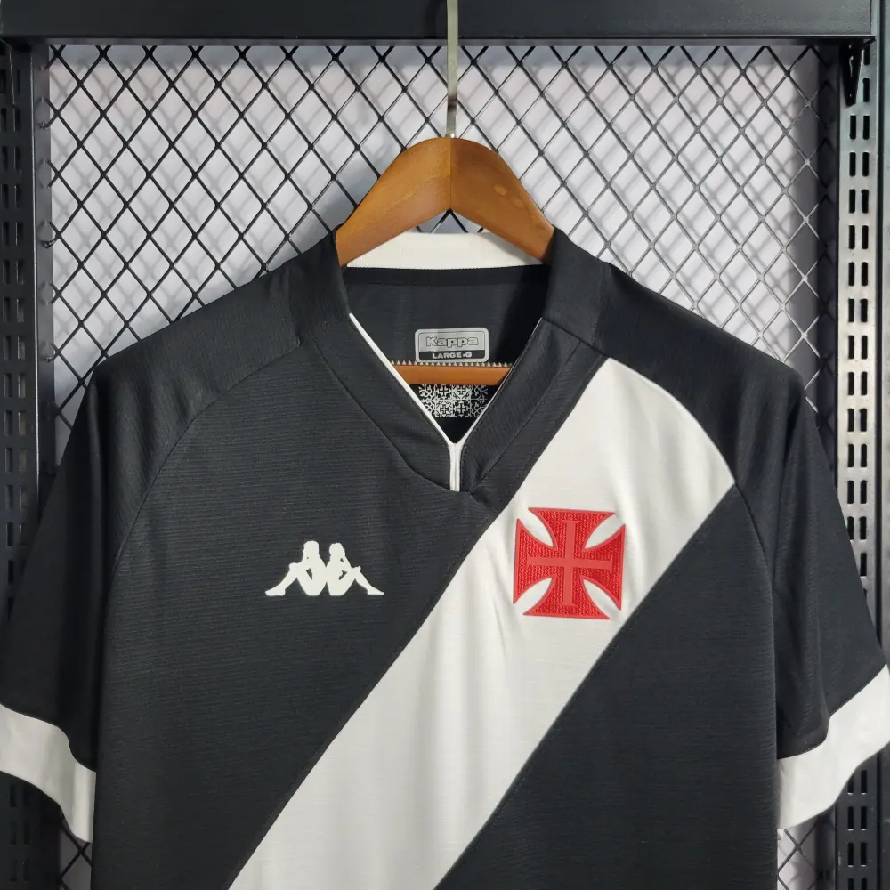 Camisa Vasco da Gama Home 22/23 - Preta e Branca