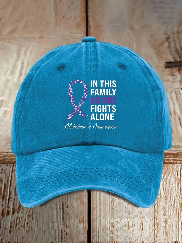 Alzheimer'S Disease Slogans Support Baseball Caps
