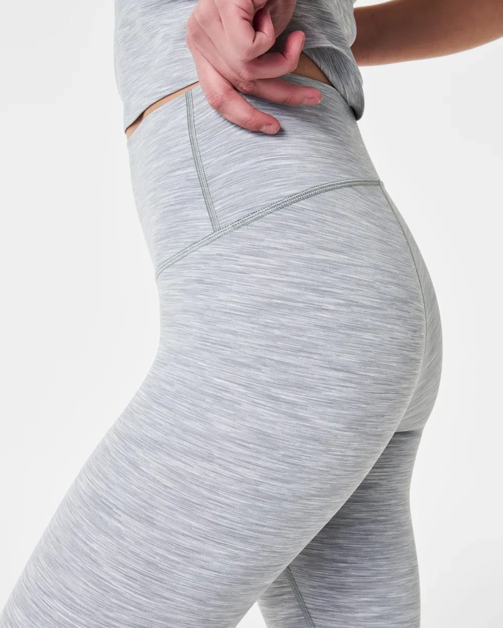 Active 7/8 Leggings - Heather Grey Spacedye