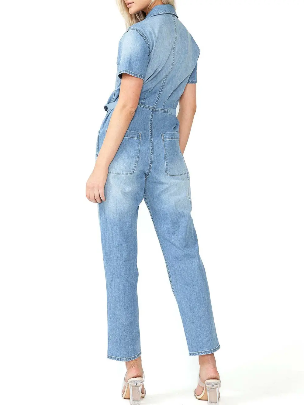 Refined Blue Denim Jumpsuit