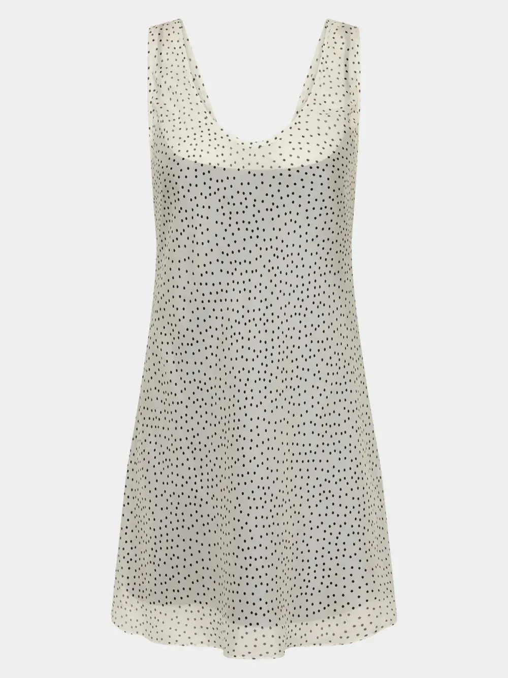 Casual Style V-neck Polka Dot Mini Dress