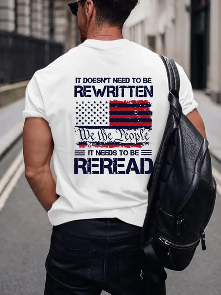 Men'S Shirt It Doesn'N Need To Be Rewritten T-Shirt