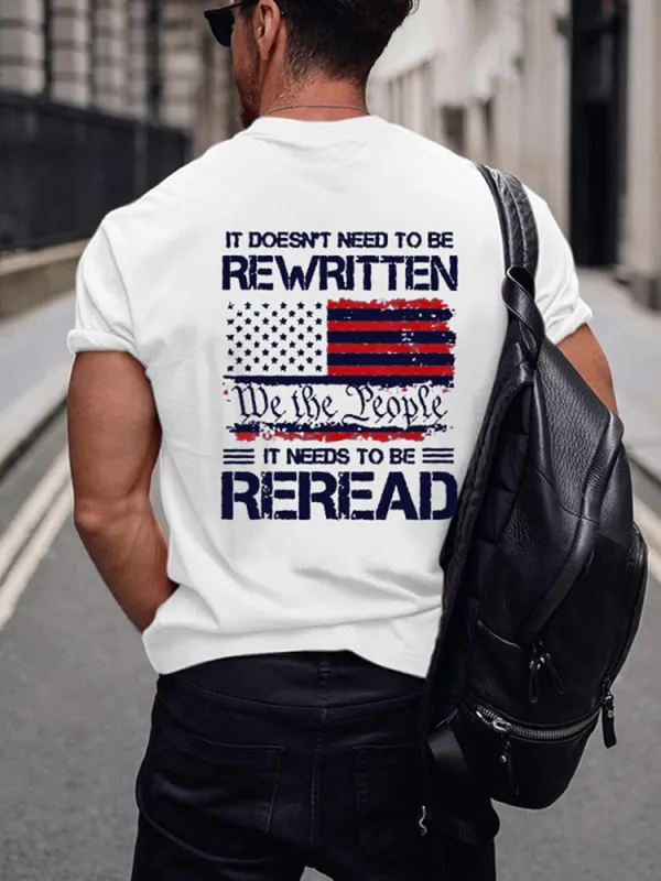 Men'S Shirt It Doesn'N Need To Be Rewritten T-Shirt