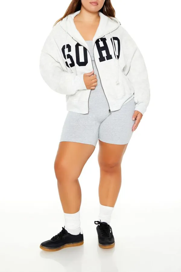 Plus Size Soho Zip-Up Hoodie