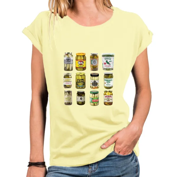 Canned Goods Pattern Short-Sleeve T-Shirts